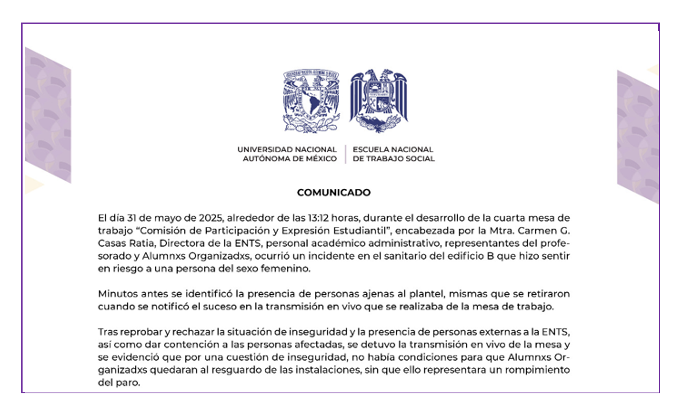 Comunicado 01-06-25