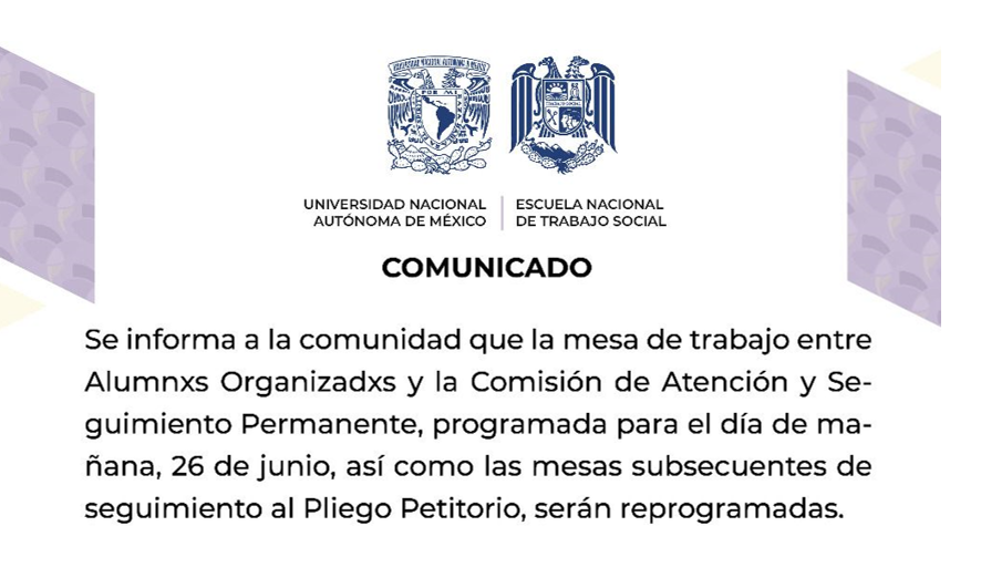 Comunicado 25 de junio 2025